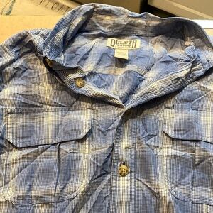Duluth Trading Blue Plaid Shirt